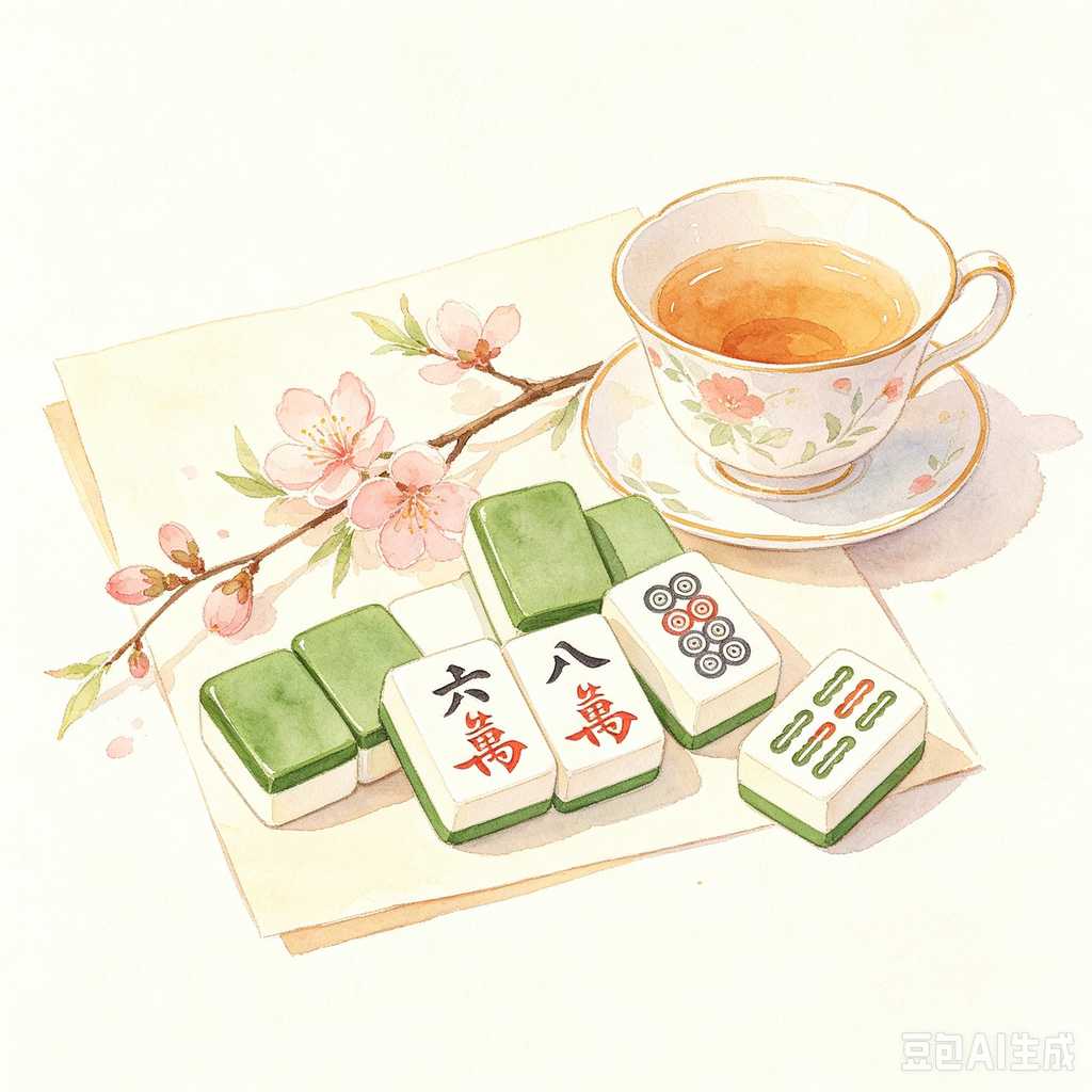 vintage gift mahjong set
