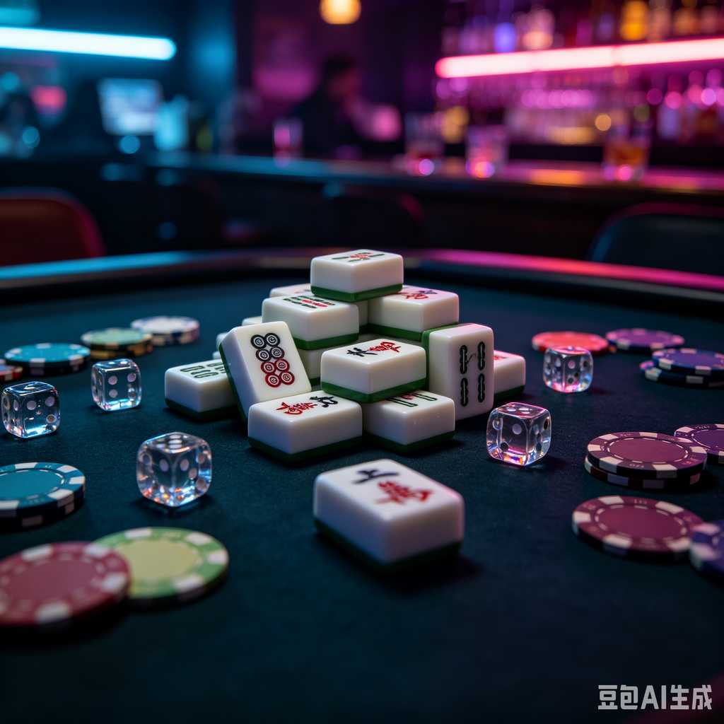 stylish text mahjong set